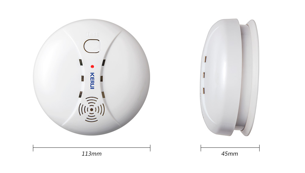 Wireless Portable Fire and Smoke Detector