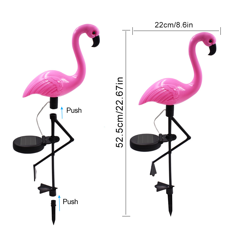 Solar Flamingo Shaped Lawn Lamp