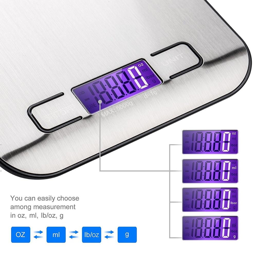 Multifunction Digital Kitchen Scale with LCD Display