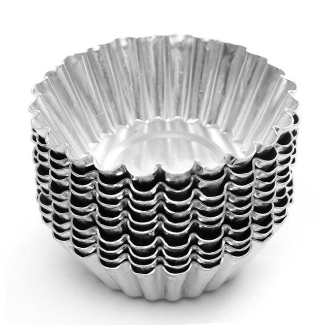 Reusable Metal Cupcake Baking Molds 10 pcs Set My Homy Shop
